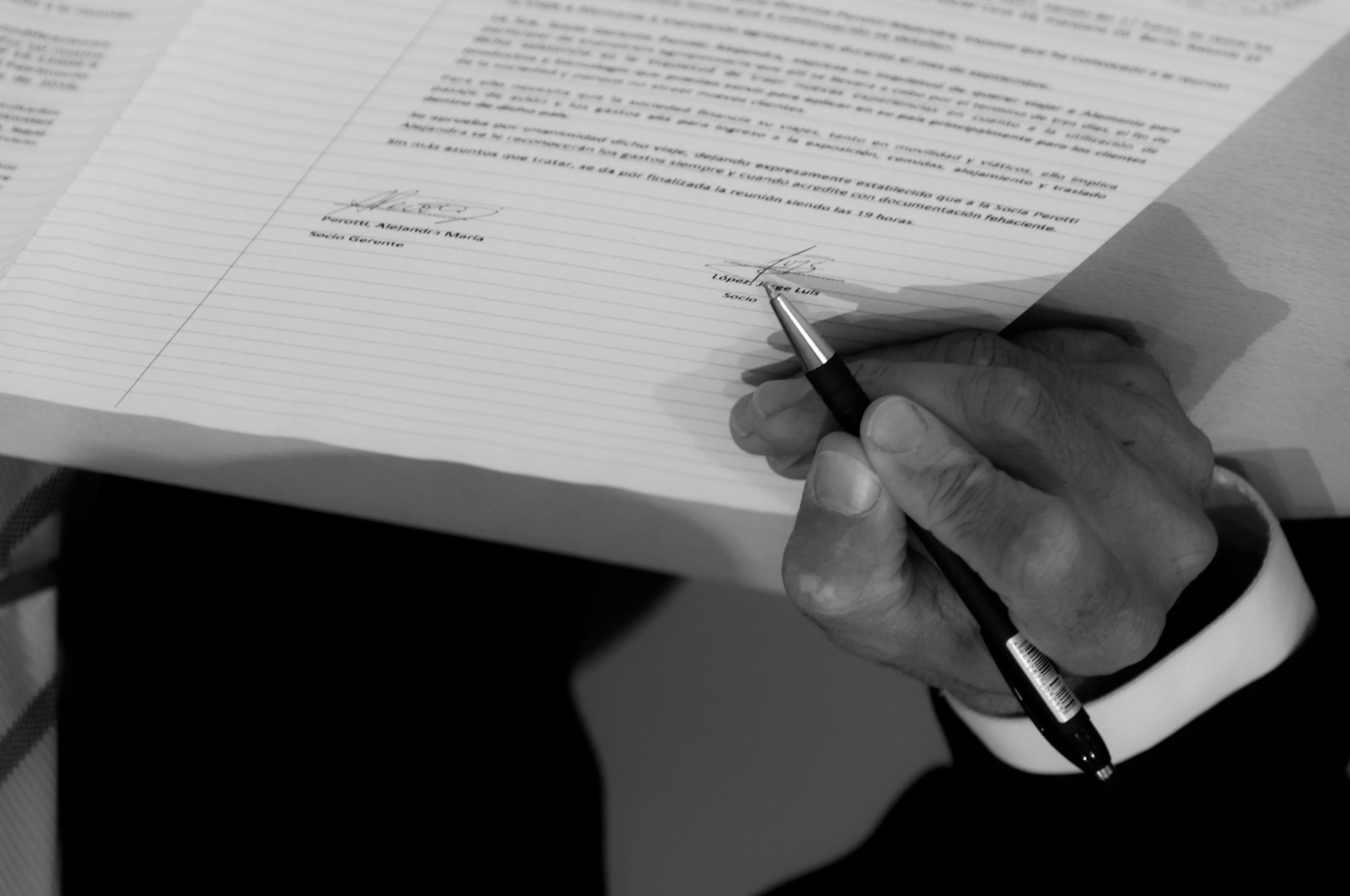 Firma de documentación jurídica